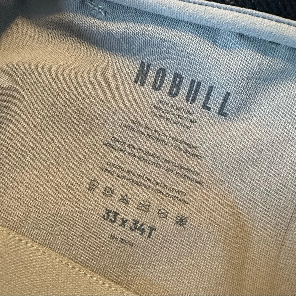NOBULL NWT Men's Golf Pants in Fallen Rock Size 33x34T